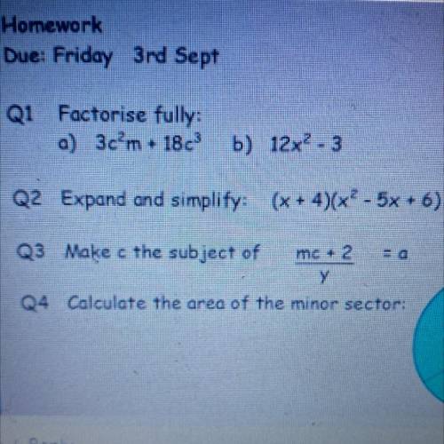 Q3 make c the subject

i do not understand this one but please explain it in steps so i understand
