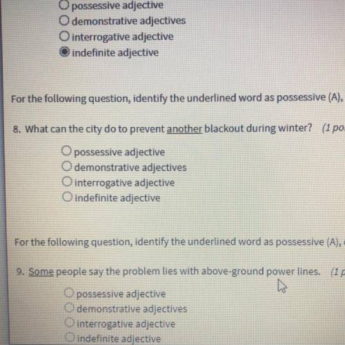I need help with number 8