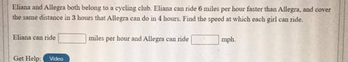 Will give  + 22 pts up for grabs !

Question : Eliana and Allegra both belong to A cycling