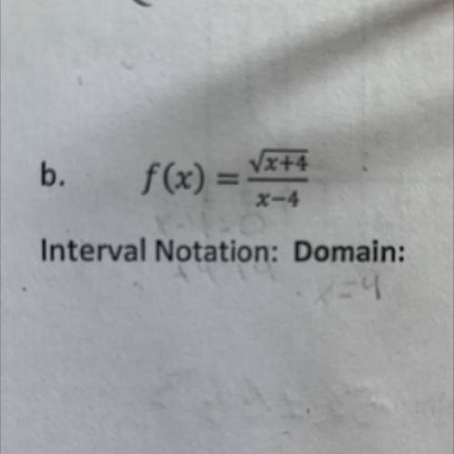 Need to find the domain using interval notation