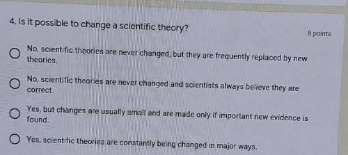 Is it possible to change a scientific theory?​