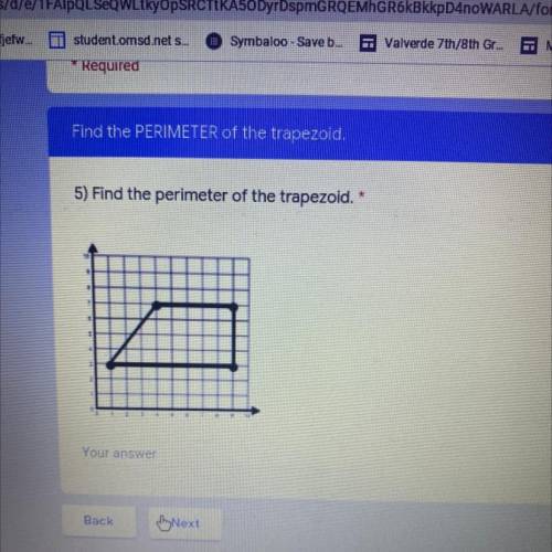 Find the perimeter of the trapezoid 
Help me please