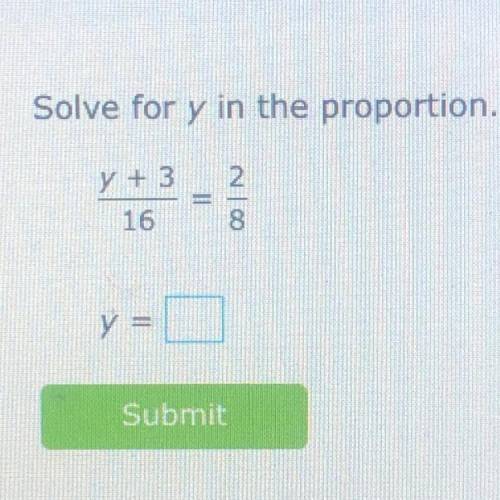 Solve for y in the proportion