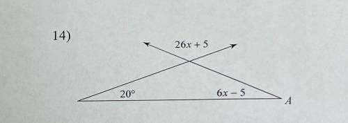 Find he measure of Angle A