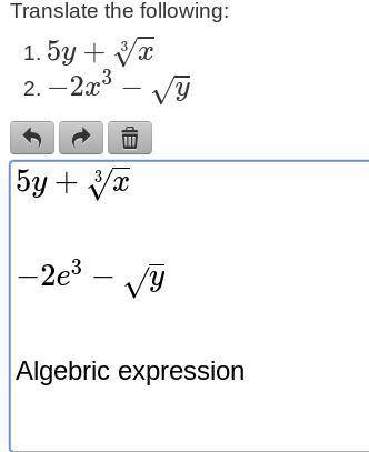 Algebric expression plzz