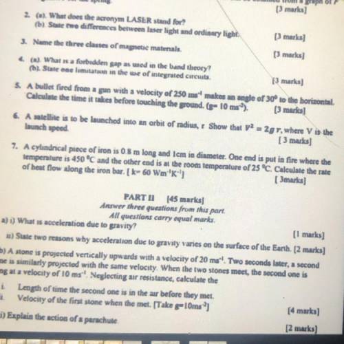 I need the answer for number 7