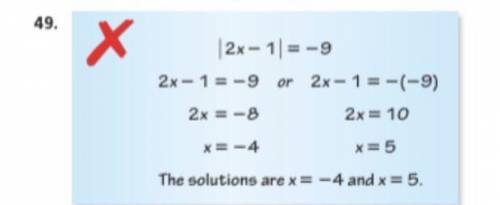 Describe And Correct The Error In Solving The Equation.