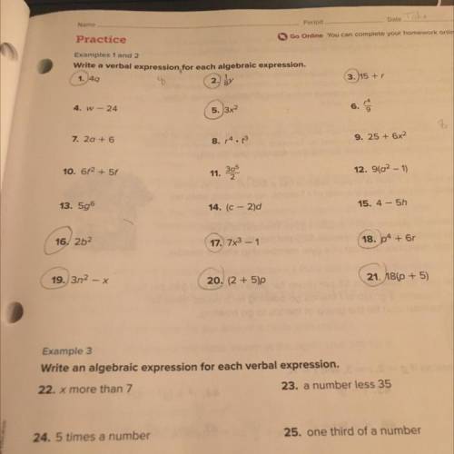 Can you help me on the circled questions plz quick