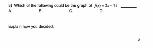 How do i know which graph is the right function when its all blank