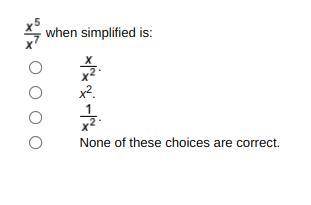 Question: when simplified is: