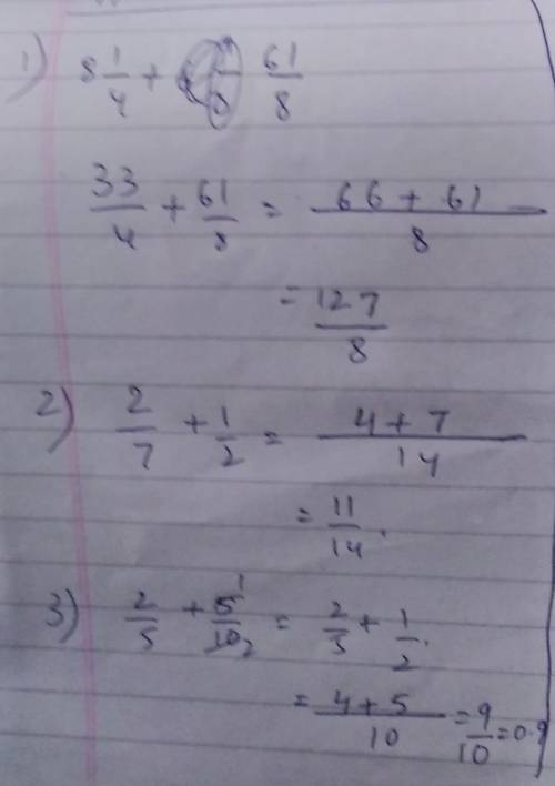 Iam a grade SIX student

Find the sum. Express your answer in lowest terms of possible Show complet