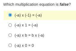 Which equation is false?