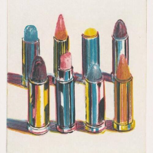 Sketch of eight lipsticks by wayne thiebaud

just do a sketch of the image i attached, it doesn’t