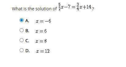 What is the solution of