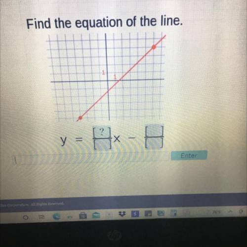 Please help
Find the equation of the line.
1
у
X
-