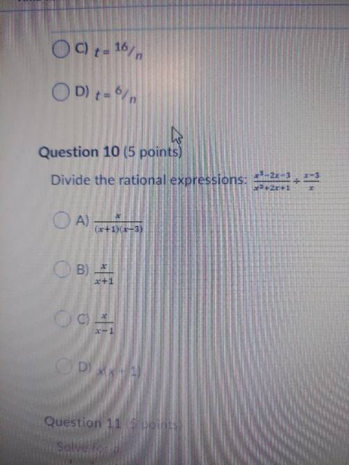 Divide the rational expressions