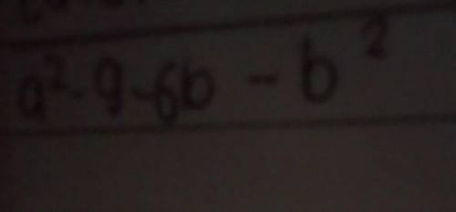 A²-9-6b-b² factorize​