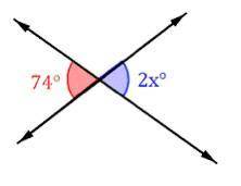 What is the value of x?
A. 108
B. 37
C. 72
D. 18