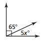 Tell whether the angles are complementary or supplementary. Then find the value of x.

A. Compleme
