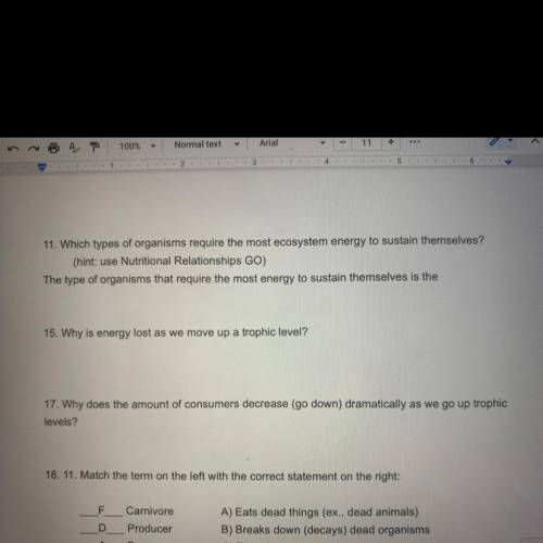 I need help with 11-15 and 17!