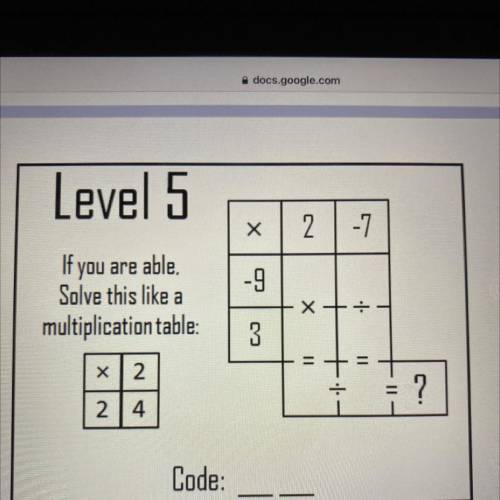 Multiplication and division