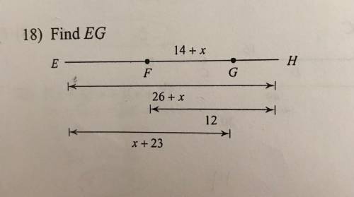 Find the length indicated. Find EG.
