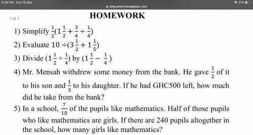 Very hard math homework please help