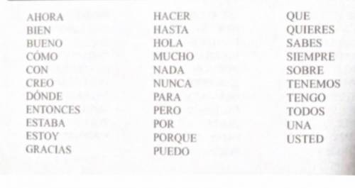 I need a paragraph with 10 of these words , its in spanish !! please help