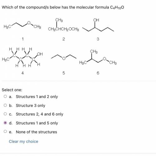 Which of the following have the molecular formula C4H10O?