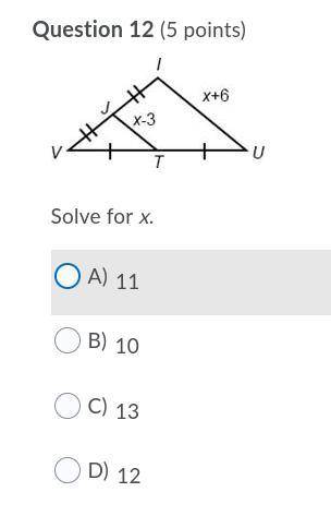 PLEASE HELP ASAP!! Solve for x.