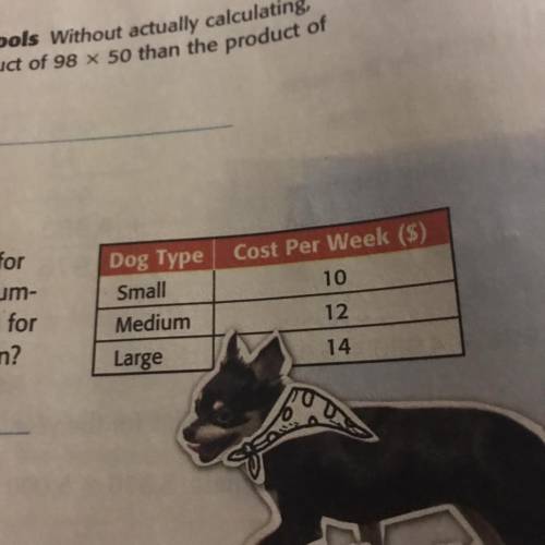 The table shows Katrina's prices for dog walking. If she walks 5 medium- sized dogs and 8 large-siz