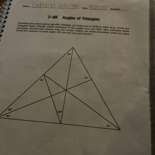 What’s are the measures of all the angles and how do you solve them?
