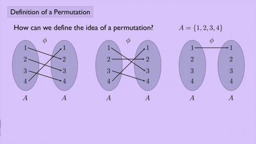 Permutation
can someone help me understand this word please?? give an exaample to