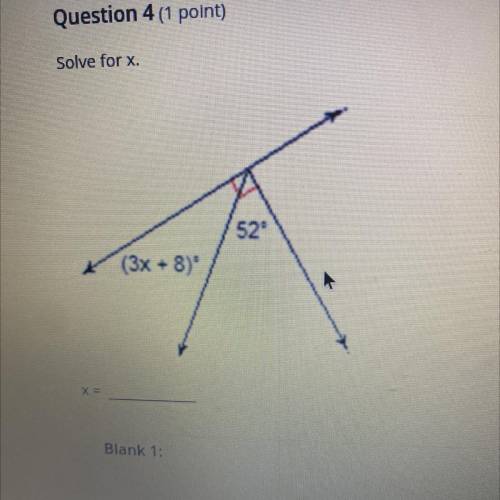 PLEASE HELP Solve for x.
52
(3x+8)