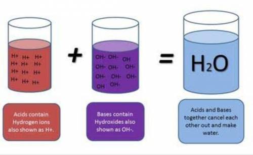 Diagram how an acid can be nuetralized