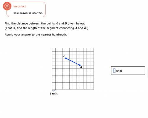 Find the distance between points A and B