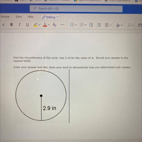 Circumference of circle use3.14 for value