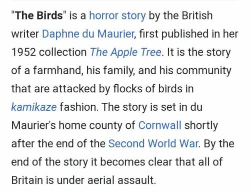 Why might this story have an inconclusive ending? Book “The Birds” by Daphne du Maurier