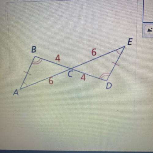 Are the triangles congruent?? Justify the answer
