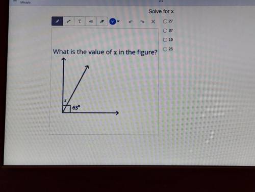 What is the value of x in the figure 273719 25