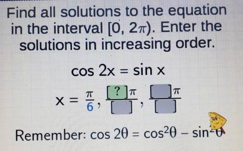 PLEASE HELPPPP (IMAGE)

Find all solutions to the equation in the interval [0, 27). Enter the solu