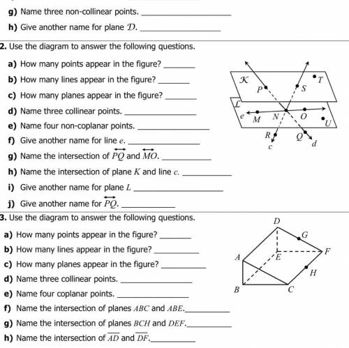 1-1 points lines planes Schoology