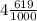 4\frac{619}{1000}