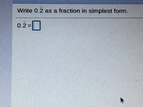 Write 0.2 as a fraction in simplest form.