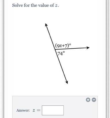 Solve for the value of z.