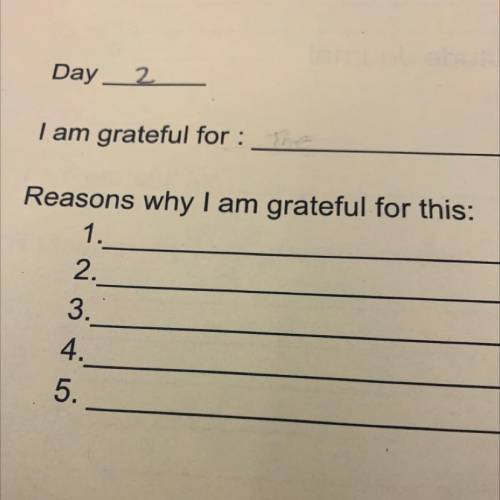 Something to be grateful for at school and 5 reasons.
