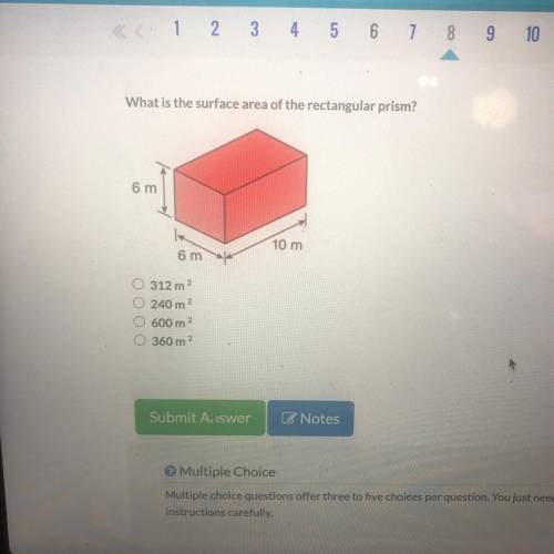 What is the surface area of the rectangular prism?
Help plz
