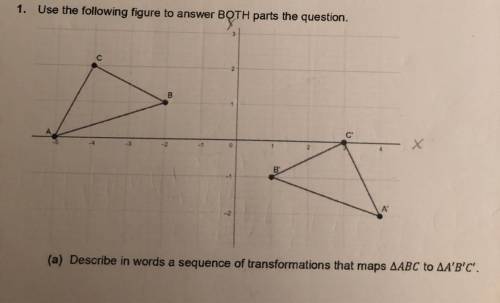 Help pls

1. Use the following figure to answer BOTH parts the question.
B
(a) Describe in words a