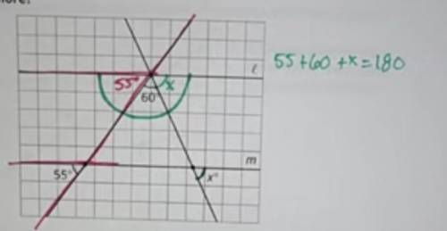 What is measure of angle x?