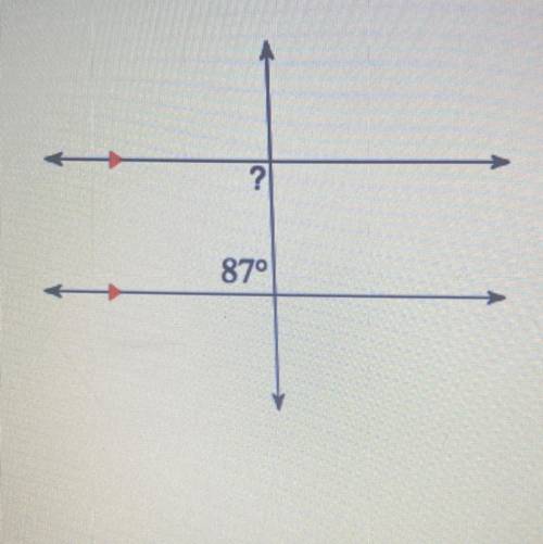 What is the value of the missing angle measure?